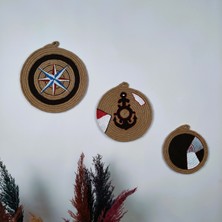 My Work Shop Deniz Temalı 3'lü Afrikan Duvar Tabağı Seti