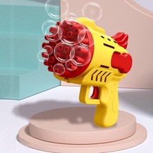 Kuzey Oyuncak LED Light 29 Holes Bubbles Gun 29 Delikli Çoklu Köpük Atan Tabanca Sarı Köpük Tabancası Pilli Tabanca