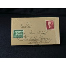 Ephemera 2. Dünya Savaşında 1944 Yılında Almanya'da Postadan Geçmiş Zarf