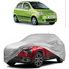 CoverPlus Chevrolet Spark Uyumlu Miflonlu Oto Branda Premium Kalite Araba Brandası (2005-2009)