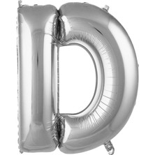 Ürün Limanı D Harfi 36 cm Gümüş Folyo Balon