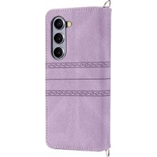 Manyi Mall Samsung Galaxy Z Için Flip Case Magnetic 5 Manyetik Kapatma Cüzdan Kılıf Pu (Yurt Dışından)