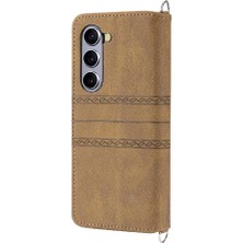 Manyi Mall Samsung Galaxy Z Için Flip Case Magnetic 5 Manyetik Kapatma Cüzdan Kılıf Pu (Yurt Dışından)