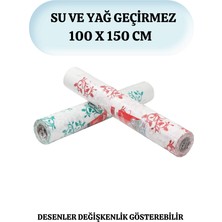 Kalbi Ticaret Kağıt Masa Örtüsü 24 Metre 16 Yaprak Kullan At Masa Örtüsü Sıvı Geçirmez Desenli Örtü 100X150 cm