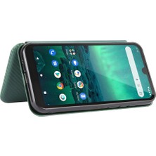 Manyi Mall Kart Tutucu Kickstand Tam Fiber ile Nokia 1.3 Kart Ekleme Için Kılıf (Yurt Dışından)