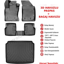 Rizline Gmc Yukon Xl/yukon Denali Xl 7 - 8 Koltuklu 2021 Sonrası 3D Araca Özel Paspas ve Bagaj Havuzu Bmy