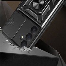Fibaks Samsung Galaxy A35 Kılıf Kamera Korumalı Sürgülü Yüzüklü Armor Military Tank Koruyucu Kapak