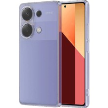 Fibaks Xiaomi Redmi Note 13 Pro 4g Kılıf Kamera Korumalı Şeffaf Ultra Ince Esnek Renksiz Silikon Kapak