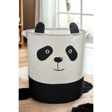 Prendi Home Panda Tasarımlı Bebek Çocuk Odası  Düzenleyici Saklama Kutusu Oyuncak Kirli Sepeti 37X40