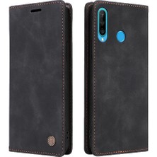 Mellow Shop Huawei P30 Lite Deri Kılıf Için Flip Case Basit Iş Darbeye Dayanıklı (Yurt Dışından)