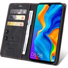 Mellow Shop Huawei P30 Lite Deri Kılıf Için Flip Case Basit Iş Darbeye Dayanıklı (Yurt Dışından)