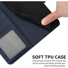 Mellow Shop Pu ile Kart Yuvası Saf Renk ile Google Piksel 8 Kickstand Için Flip Case (Yurt Dışından)