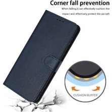 Mellow Shop Pu ile Kart Yuvası Saf Renk ile Google Piksel 8 Kickstand Için Flip Case (Yurt Dışından)