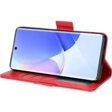 Mellow Shop Huawei Nova 9 Için Kılıf Yan Toka Kart Yuvaları Tutucu Cüzdan Pu Deri (Yurt Dışından)