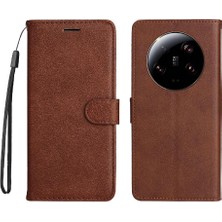 Mellow Shop Xiaomi 13 Için Flip Case Ultra Klasik Düz Renk Yüksek Kaliteli Deri (Yurt Dışından)