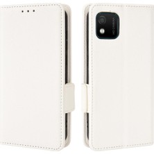 Mellow Shop Wiko Y52 Pu Deri Kart Yuvaları Tutucu Için Kılıf Yan Toka Cüzdan Manyetik (Yurt Dışından)