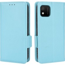 Mellow Shop Wiko Y52 Pu Deri Kart Yuvaları Tutucu Için Kılıf Yan Toka Cüzdan Manyetik (Yurt Dışından)