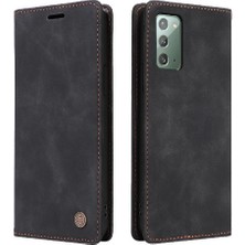 Mellow Shop Samsung Galaxy A03S Deri Kılıf Için Flip Case Basit Iş Kapak Çevirin (Yurt Dışından)