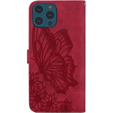 Mellow Shop Iphone 15 Için Kılıf Pro Kickstand Koruyucu Büyük Kelebek Flip Telefon Kılıfı (Yurt Dışından)