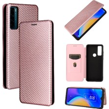 Mellow Shop Tcl 20SE Tam Koruma Kartı Ekleme Deri Folio Flip Case Için Kılıf (Yurt Dışından)