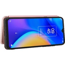 Mellow Shop Tcl 20SE Tam Koruma Kartı Ekleme Deri Folio Flip Case Için Kılıf (Yurt Dışından)