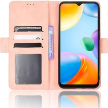 Mellow Shop Xiaomi Redmi 10C Için Kılıf Ayarlanabilir Ayrılabilir Kart Tutucu Manyetik Kapatma Deri Cüzdan Kapak (Yurt Dışından)