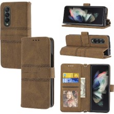 Mellow Shop Samsung Galaxy Z Için Flip Case 5 3 5g Cüzdan Kılıf Kickstand Manyetik Pu (Yurt Dışından)