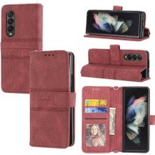 Mellow Shop Samsung Galaxy Z Için Flip Case 5 3 5g Cüzdan Kılıf Kickstand Manyetik Pu (Yurt Dışından)