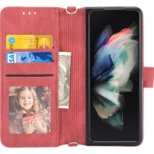 Mellow Shop Samsung Galaxy Z Için Flip Case 5 3 5g Cüzdan Kılıf Kickstand Manyetik Pu (Yurt Dışından)