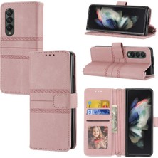 Mellow Shop Samsung Galaxy Z Için Flip Case 5 3 5g Cüzdan Kılıf Kickstand Manyetik Pu (Yurt Dışından)