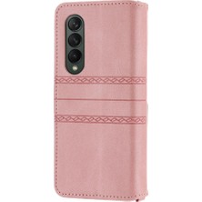 Mellow Shop Samsung Galaxy Z Için Flip Case 5 3 5g Cüzdan Kılıf Kickstand Manyetik Pu (Yurt Dışından)