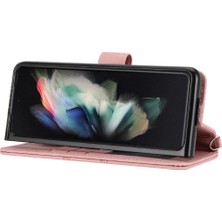 Mellow Shop Samsung Galaxy Z Için Flip Case 5 3 5g Cüzdan Kılıf Kickstand Manyetik Pu (Yurt Dışından)