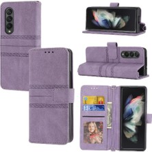 Mellow Shop Samsung Galaxy Z Için Flip Case 5 3 5g Cüzdan Kılıf Kickstand Manyetik Pu (Yurt Dışından)