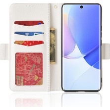 Mellow Shop Huawei Nova 9 Için Kılıf Yan Toka Kart Yuvaları Tutucu Cüzdan Pu Deri (Yurt Dışından)