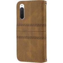 Mellow Shop Sony Xperia 10 V Darbeye Koruyucu Pu Deri Cüzdan Için Flip Case (Yurt Dışından)