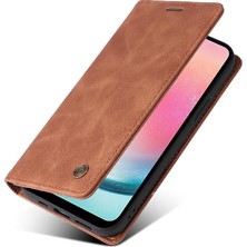 Mellow Shop Samsung Galaxy A24 4g Için Flip Case Basit Iş Darbeye Deri (Yurt Dışından)