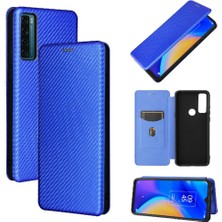 Mellow Shop Tcl 20SE Tam Koruma Kartı Ekleme Deri Folio Flip Case Için Kılıf (Yurt Dışından)