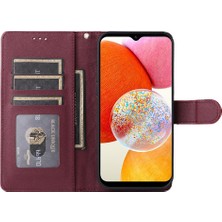 Mellow Shop Samsung Galaxy A14 4g Için Flip Case/5g Darbeye Deri Kılıf Basit (Yurt Dışından)