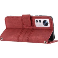 Mellow Shop Xiaomi 12/12X/12S Cüzdan Kılıf Manyetik Kapatma Kickstand Pu Için Flip Case (Yurt Dışından)