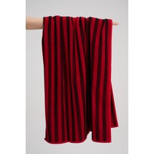 Homelover HOMELOVER 100% Pamuk Palmiye ve Çizgi Desenli Plaj Havlusu - Havuz Havlusu - 70X140CM