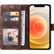 YH Market Iphone 12 Için Flip Case Basit Iş Cüzdan Deri Kılıf Darbeye (Yurt Dışından)