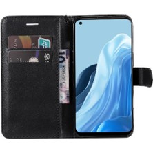 YH Market Kart Yuvası Yüksek Kaliteli Deri Iş ile Oppo F21 Pro Için Flip Case (Yurt Dışından)