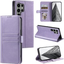 YH Market Samsung Galaxy S24 Için Flip Case Ultra Kickstand 6 Kart Yuvaları Cüzdan Pu (Yurt Dışından)