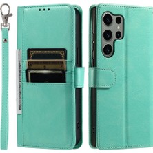 YH Market Samsung Galaxy S24 Için Flip Case Ultra Kickstand 6 Kart Yuvaları Cüzdan Pu (Yurt Dışından)