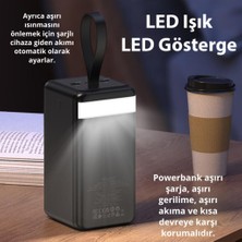 Polham Hc 22.5W 60.000MAH Ultra Yüksek Powerbank, LED Işıklı, Süper Hızlı, Dijital Göstergeli Powerbank