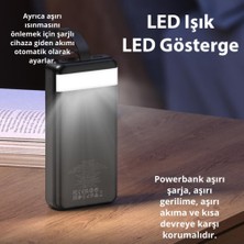 Polham Hc 22.5W 30.000MAH Powerbank, LED Işıklı, Süper Hızlı, Dijital Göstergeli Powerbank, Yüksek Kapasiteli