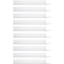 Hero Led 10 Adet 40 Watt 120 cm Etanj IP65 Yatay Bant Armatürü Beyaz Işık - 10'lu Bant Armatürü