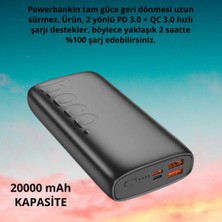 Polham Hc Süper Hızlı 22.5W 20.000MAH Powerbank, Akım ve Isı Korumalı, Telefon, Tablet Powerbank