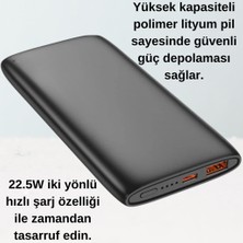 Polham Hc Süper Hızlı 22.5W 10.000MAH Powerbank, Akım ve Isı Korumalı, Telefon, Tablet Powerbank