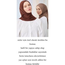 Melodi Scarf Kadın Tesettür Pratik Hijab Şal Açık Gri
